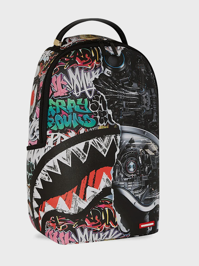 SPRAYGROUND, Split Cybershark DLXSV Backpack, multicolor, Afbeelding 5 van 9