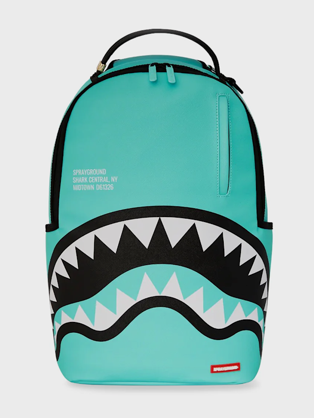 SPRAYGROUND, Shark Crentral Aqua DLXSV Backpack turquoise, blue, Image 1 of 9