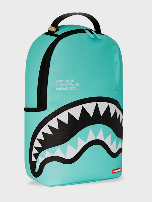 SPRAYGROUND, Shark Crentral Aqua DLXSV Backpack, blauw, Afbeelding 5 van 9