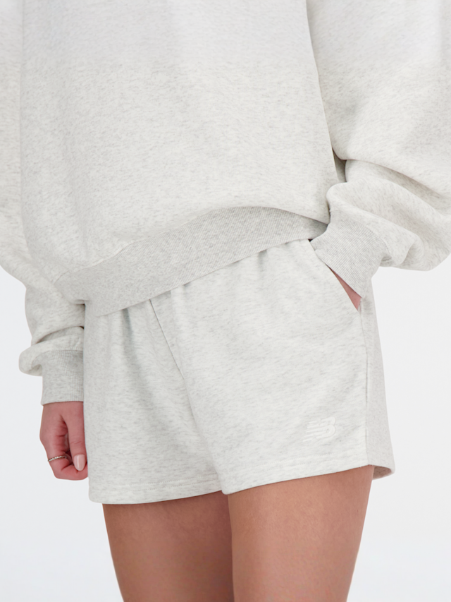 New Balance, Sport Essentials French Terry Shorts, grey, Image 4 of 4