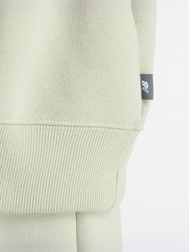 New Balance, Linear Heritage Fleece Long Hoodie, green, Image 5 of 5