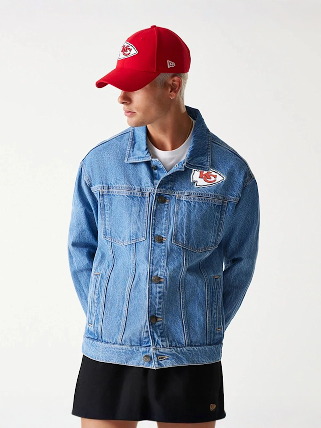 New Era, NFL Denim Jacket Kansas City Chiefs, blue, Image 1 of 6