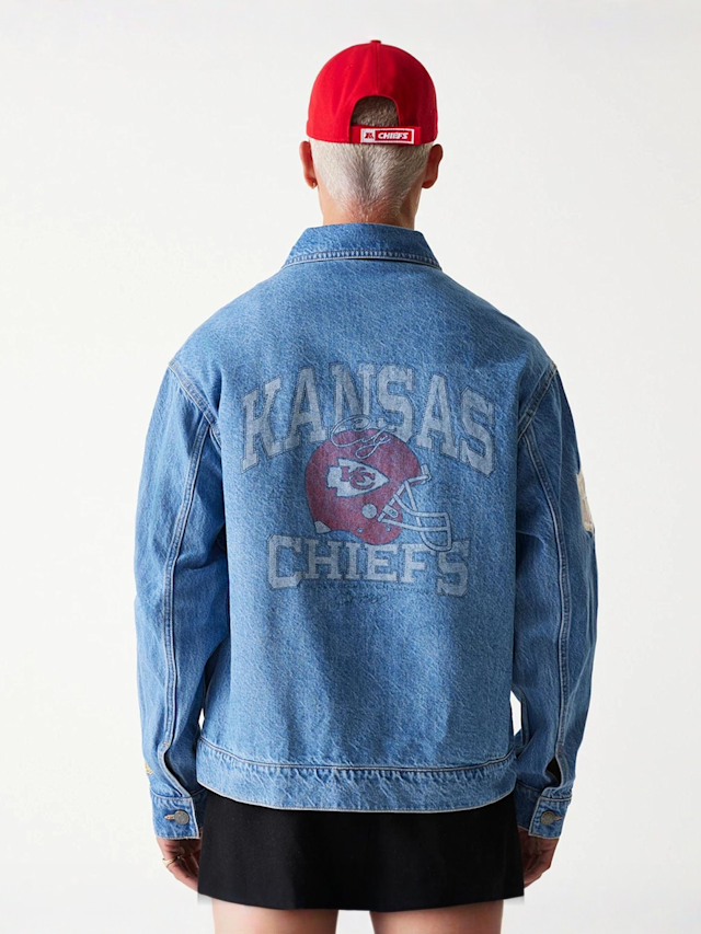 New Era, NFL Denim Jacket Kansas City Chiefs, blue, Image 2 of 6