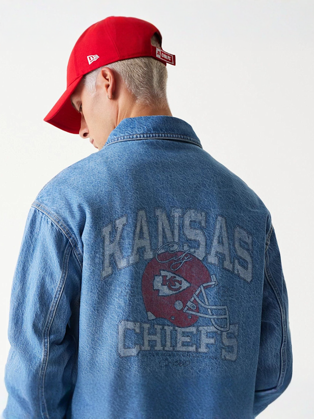 New Era, NFL Denim Jacket Kansas City Chiefs, blue, Image 6 of 6