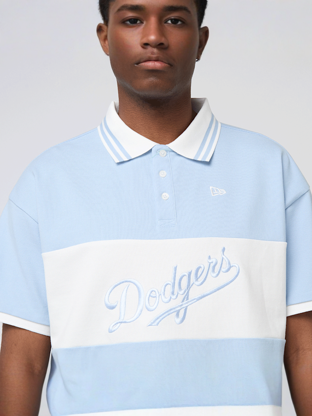 New Era, MLB Graphic Polo Los Angeles Dodgers PAB, blue, Image 3 of 7