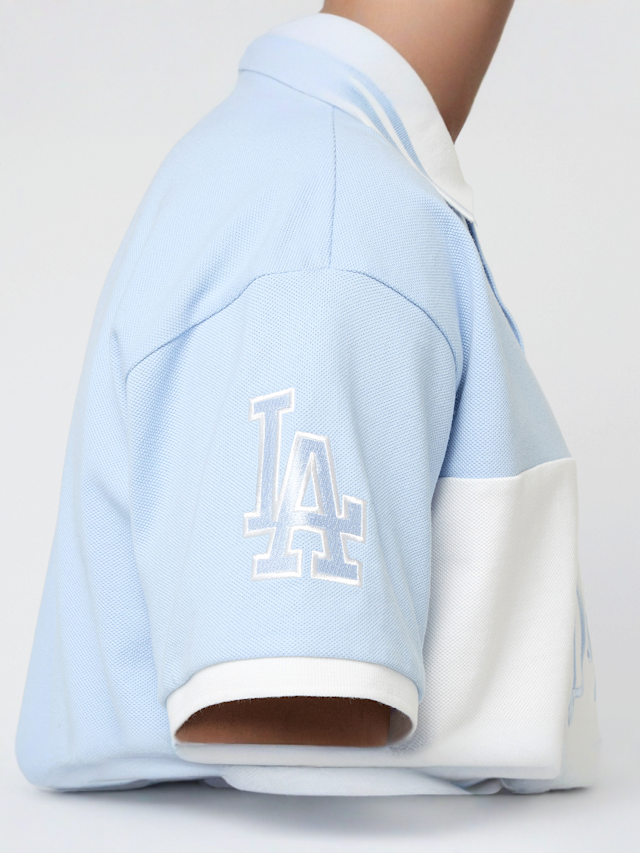 New Era, MLB Graphic Polo Los Angeles Dodgers PAB, blue, Image 5 of 7
