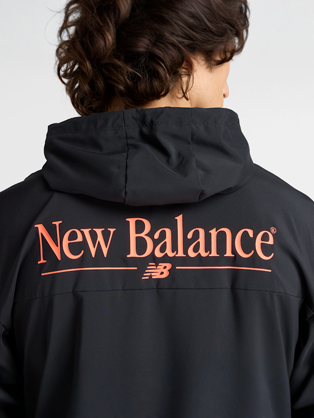 New Balance, REIMAGINED WOVEN GRAPHIC JACKET graphite, black, Image 6 of 6