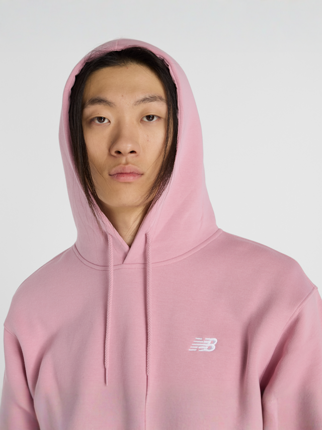 New Balance, Sport Essentials Fleece Hoodie, light pink, Image 3 of 4