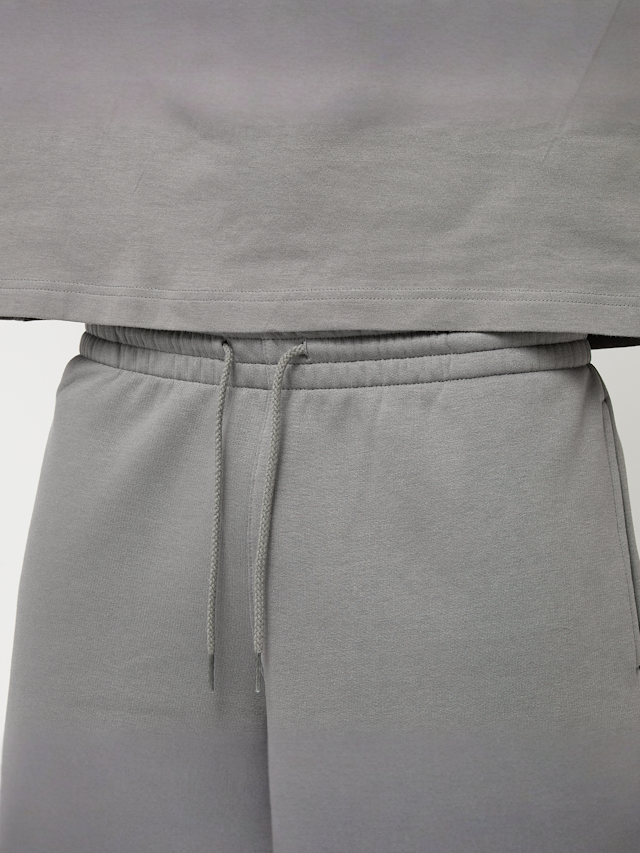New Balance, French Terry Shorts, grey, Image 3 of 5