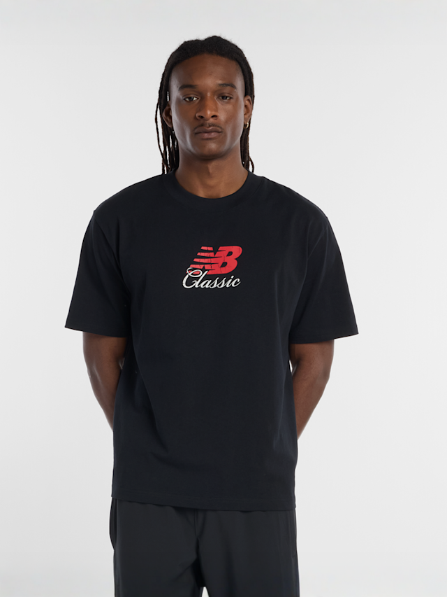 New Balance, Hoops Classic Graphic T-Shirt, black, Image 2 of 4