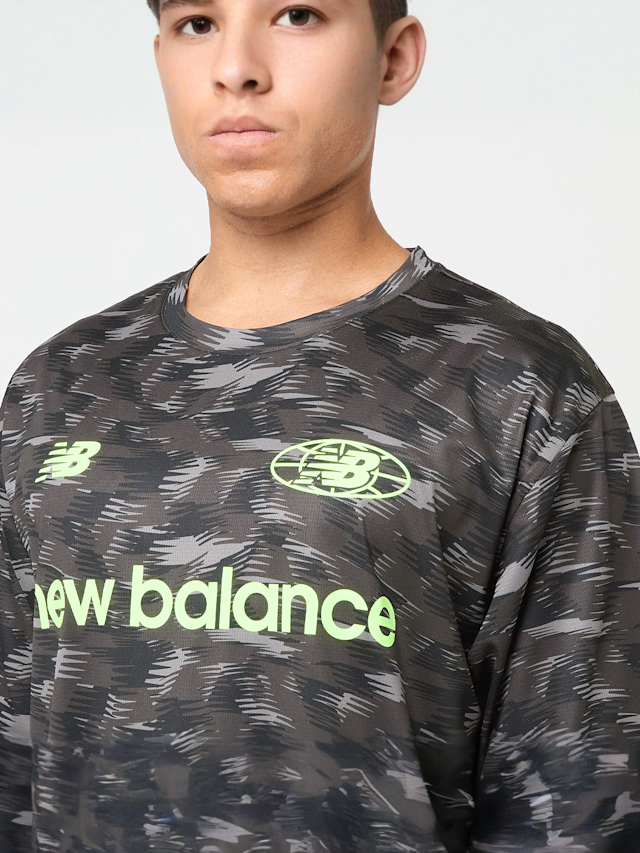 New Balance, All-Over-Print Polytee, black, Image 3 of 5