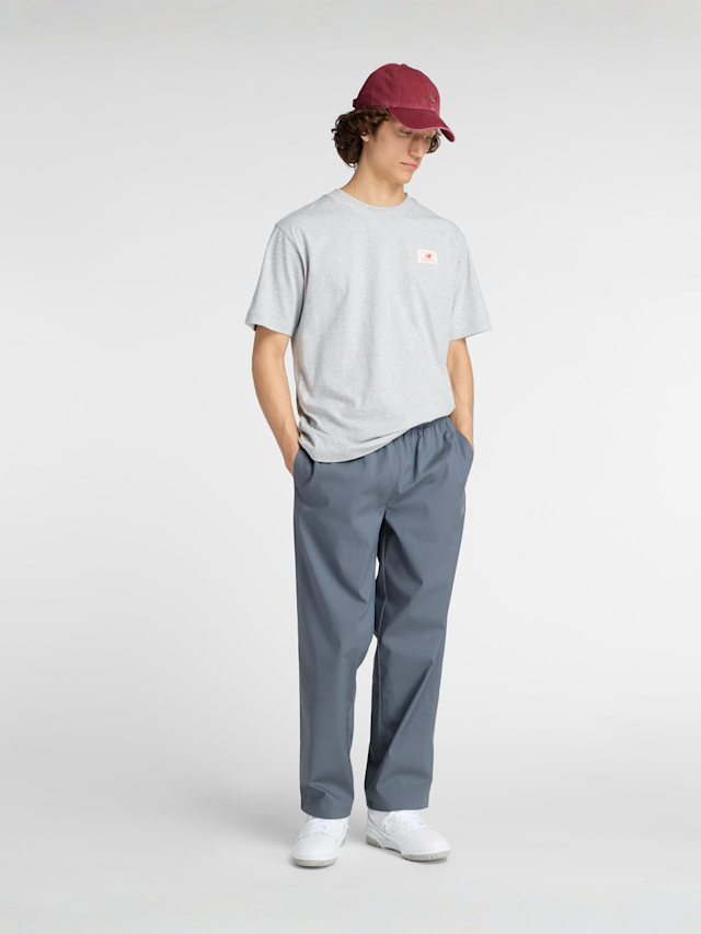 New Balance, Woven Label T-Shirt, grijs, Afbeelding 6 van 6