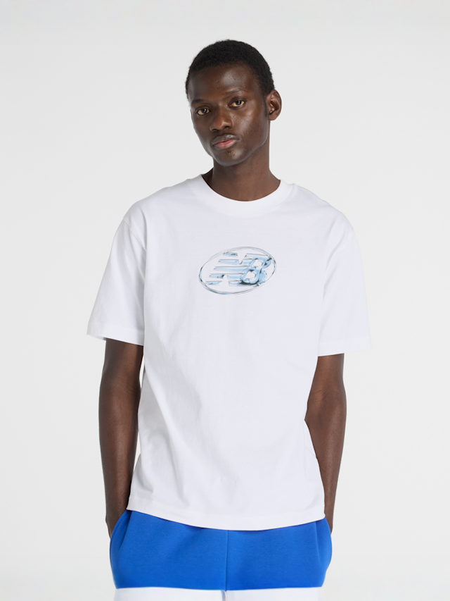 New Balance, Chrome T-Shirt, white, Image 1 of 4