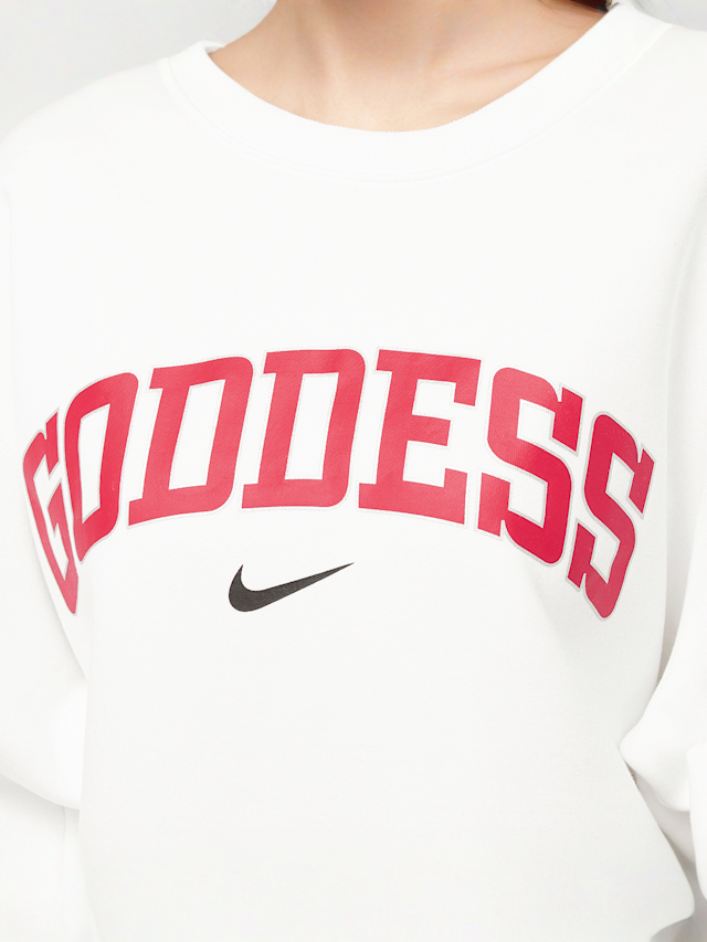 Nike, Sportswear Phoenix Fleece Oversize Sweatshirt, wit, Afbeelding 3 van 4