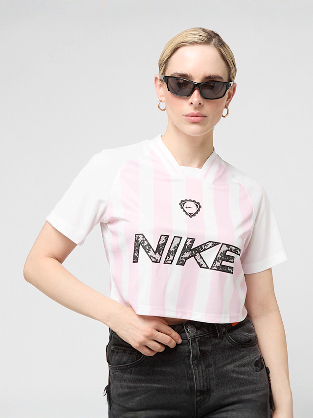 Nike, Sportswear Shortsleeve Crop Football Trend Top, white, Image 1 of 4