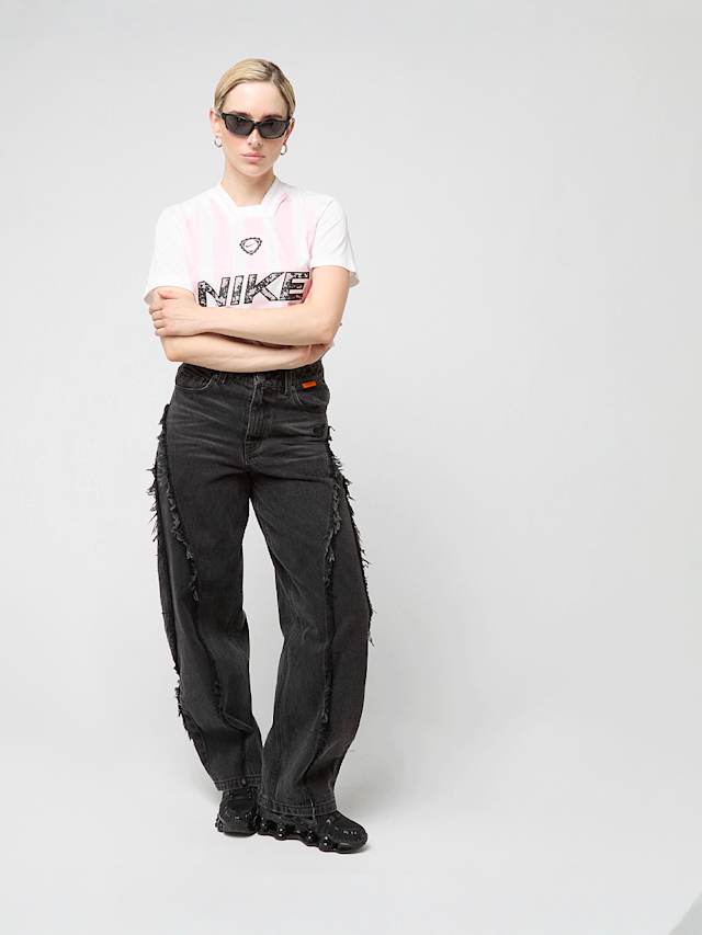 Nike, Sportswear Shortsleeve Crop Football Trend Top, white, Image 4 of 4