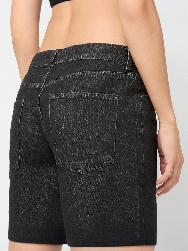 Decibel, Denim Shorts, black, Image 4 of 5