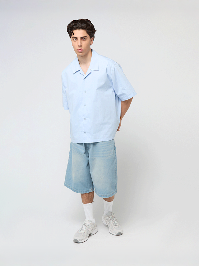 Decibel, Oversized Short Sleeve Shirt, blue, Image 3 of 3