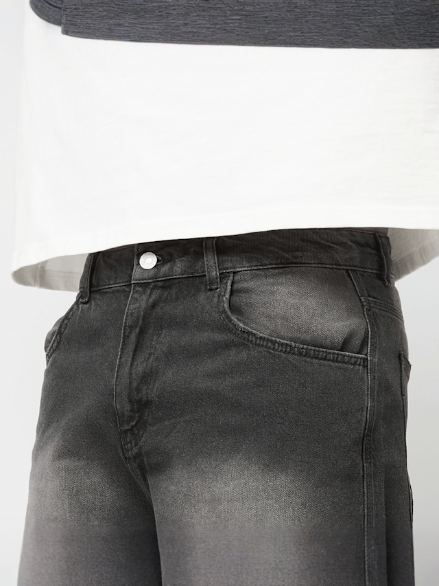 Decibel, Baggy Denim Shorts, grey, Image 3 of 5