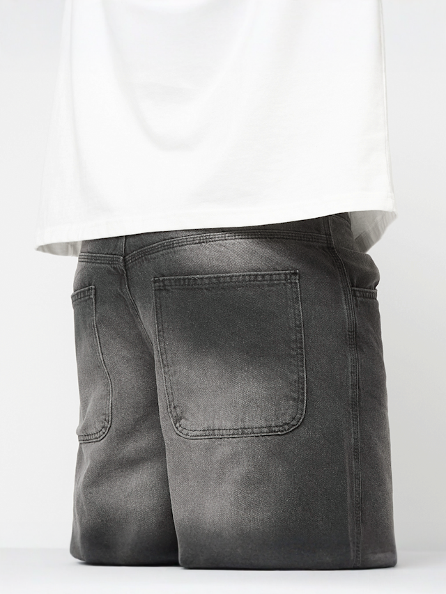 Decibel, Baggy Denim Shorts, grey, Image 4 of 5