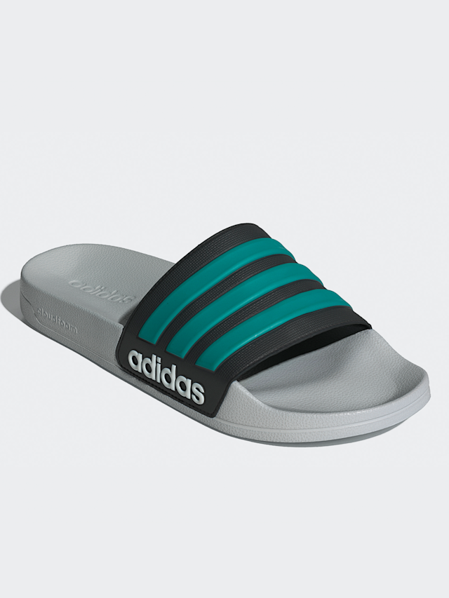 adidas Originals, Adilette Shower Slides, grey, Image 3 of 8