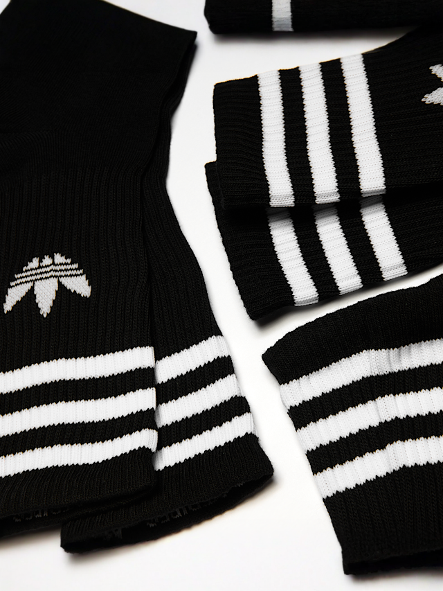 adidas Originals, 3 PACK - adicolor Crew Socks, black, Image 2 of 2