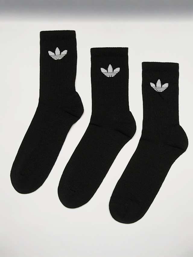 adidas Originals, 3 PACK - Trefoil Cushion Crew Socken, zwart, Afbeelding 1 van 2