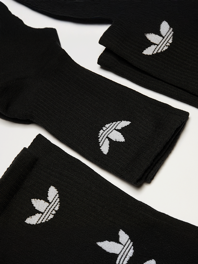 adidas Originals, 3 PACK - Trefoil Cushion Crew Socken, zwart, Afbeelding 2 van 2
