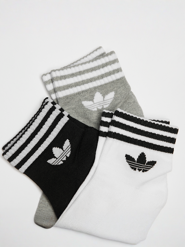adidas Originals, Skarpety Ankel adicolor Trefoil (3 Pack), szary, Obraz 2 z 2