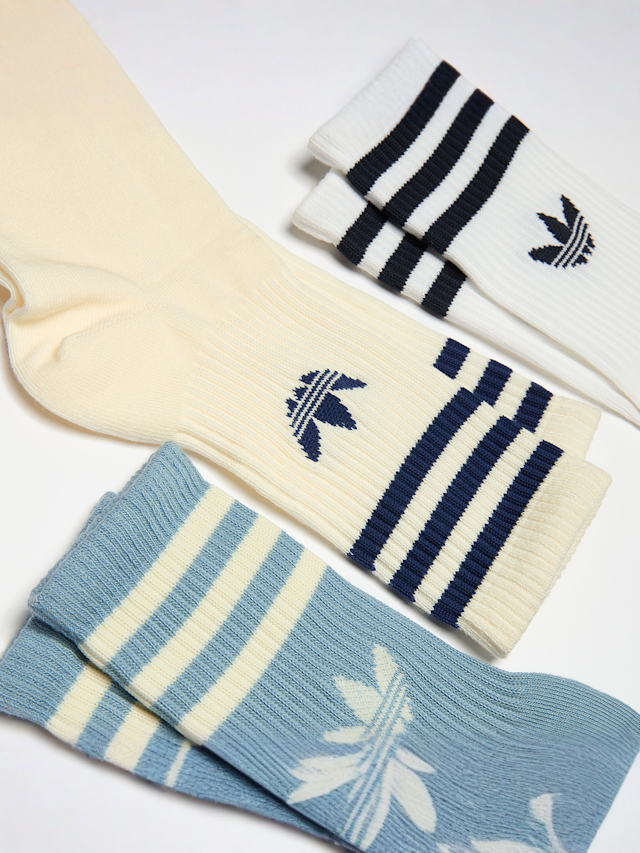 adidas Originals, 3 PACK - adicolor Crew Socks, multi-colour, Image 2 of 2