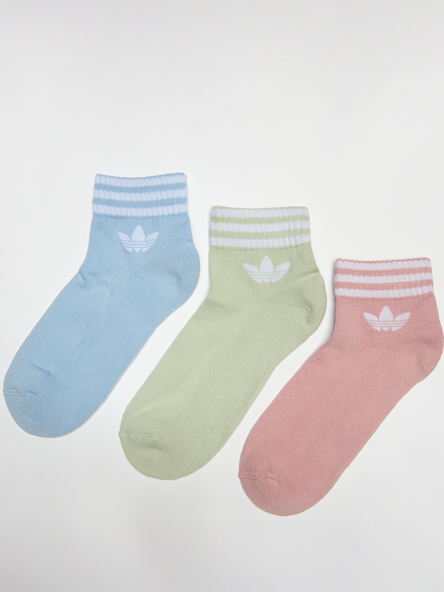 adidas Originals, 3 PACK - 3-Stripes Ankle Socks, multicolor, Afbeelding 1 van 2