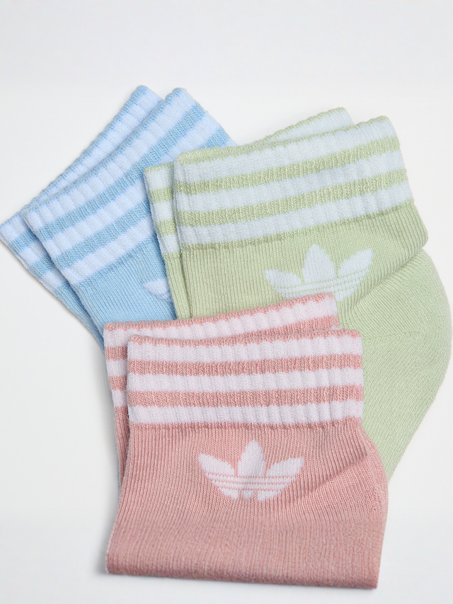 adidas Originals, 3 PACK - 3-Stripes Ankle Socks, multicolor, Afbeelding 2 van 2