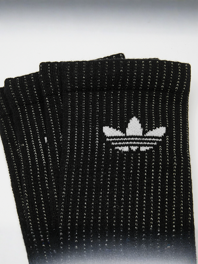 adidas Originals, 2 PACK - adicolor Crew Socks Reflective, black, Image 2 of 3