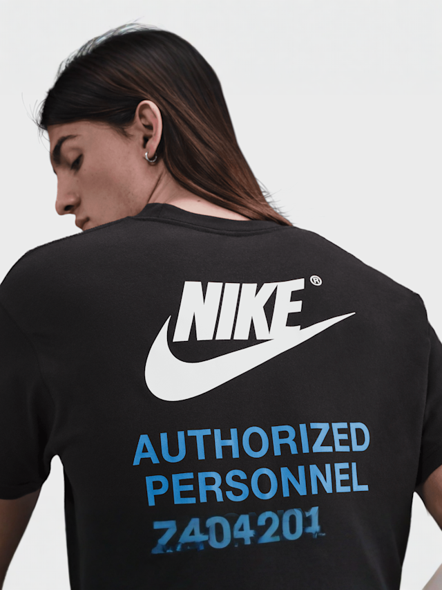Nike, Sportswear Athletic Short Sleeve Tee, black, Image 4 of 4