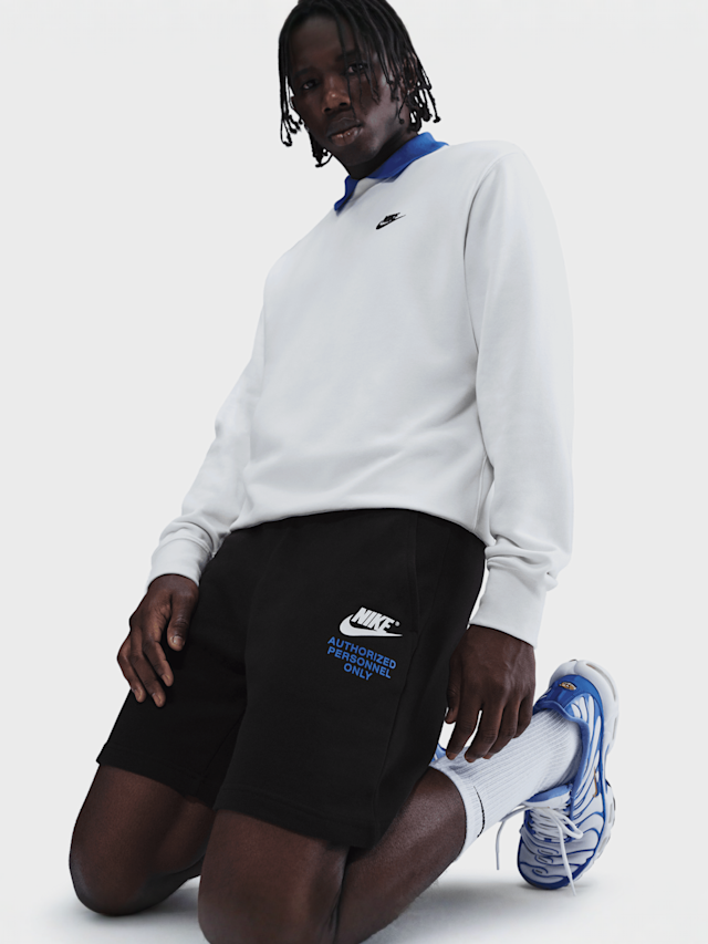 Nike, Sportswear Athletic French-Terry Shorts, black, Image 5 of 5