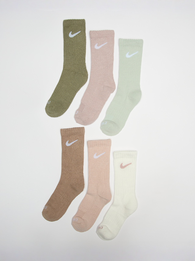 Nike, 6 PACK - Cushioned Dri-FIT Crew Socks, multi-colour, Image 1 of 2