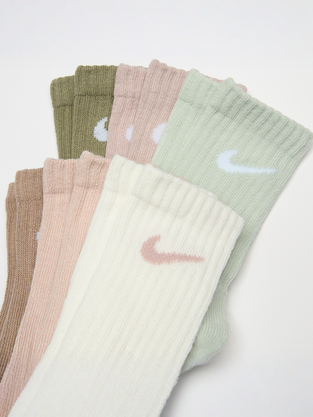 Nike, 6 PACK - Cushioned Dri-FIT Crew Socks, multi-colour, Image 2 of 2