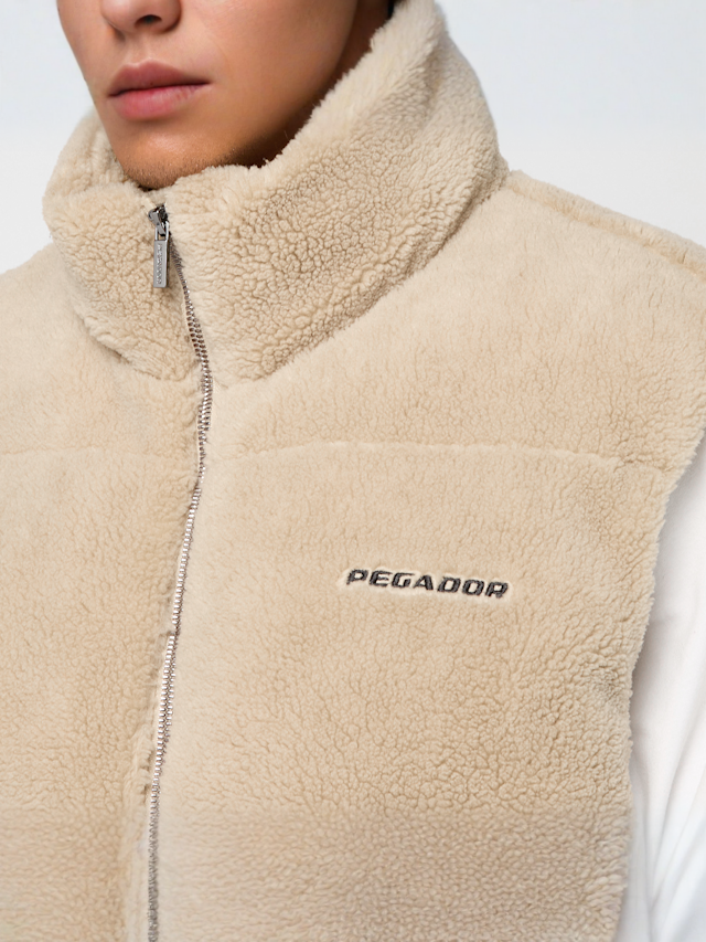Pegador, LANDIN TEDDY PUFFER VEST SAND, beige, Image 3 of 5