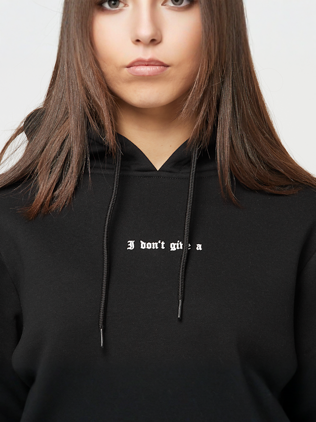 Miss Tee, I Dont Give A Hoody, black, Image 3 of 5