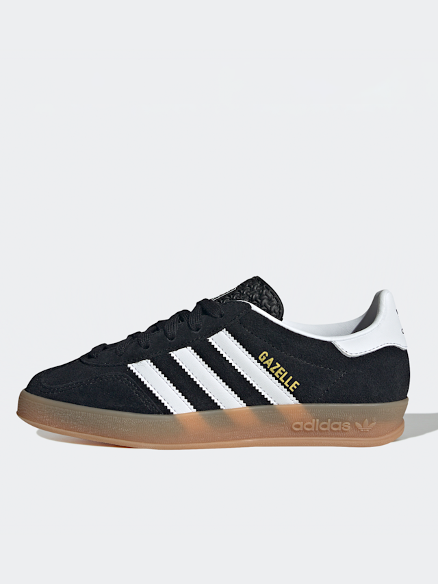 adidas Originals, Gazelle Indoor (GS), black, Image 1 of 8