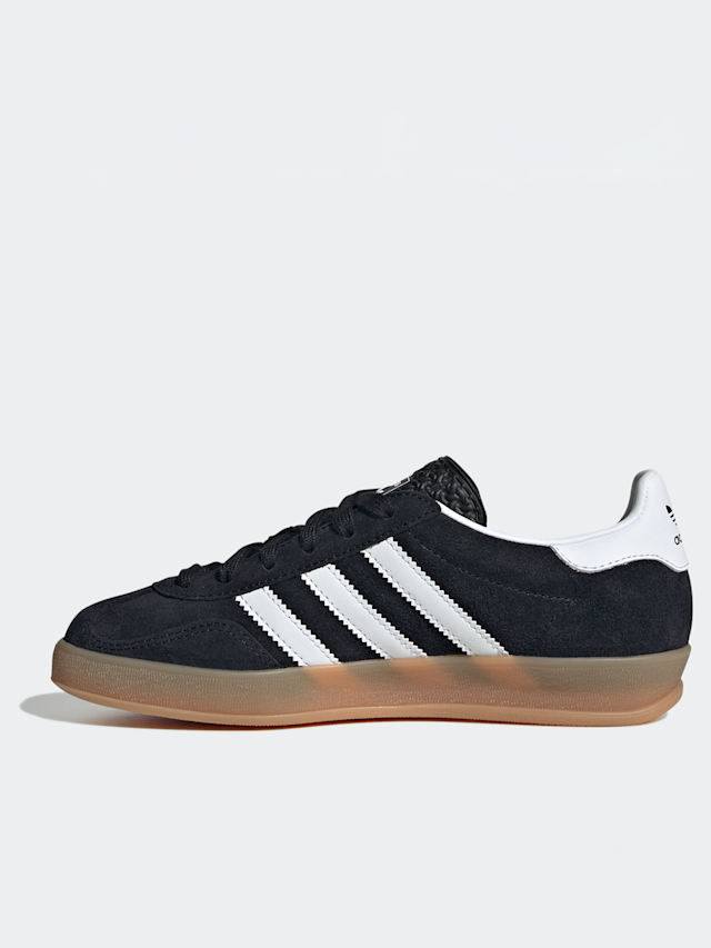 adidas Originals, Gazelle Indoor (GS), black, Image 2 of 8