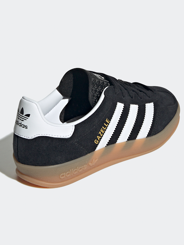 adidas Originals, Gazelle Indoor (GS), black, Image 4 of 8