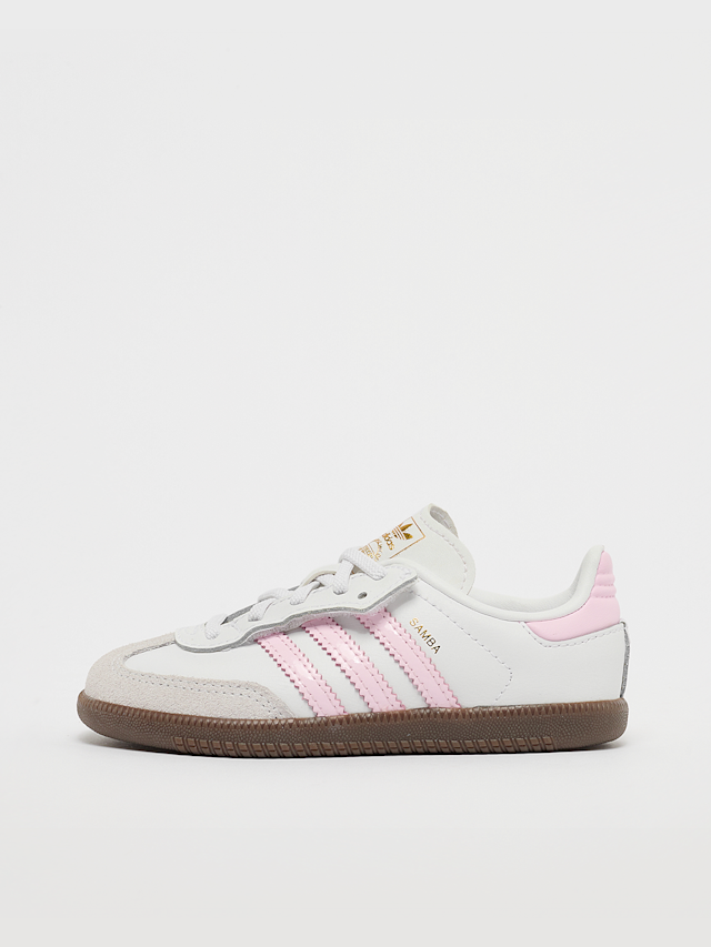 adidas Originals, Samba OG Comfort Closure Elastic Lace Toddlers, light pink, Image 1 of 7