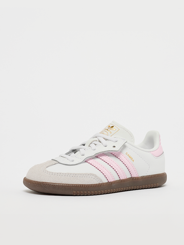 adidas Originals, Samba OG Comfort Closure Elastic Lace Toddlers, light pink, Image 2 of 7