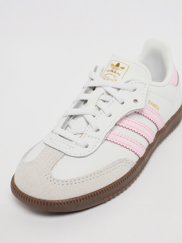 adidas Originals, Samba OG Comfort Closure Elastic Lace Toddlers, light pink, Image 6 of 7