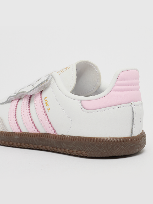 adidas Originals, Samba OG Comfort Closure Elastic Lace Toddlers, light pink, Image 7 of 7