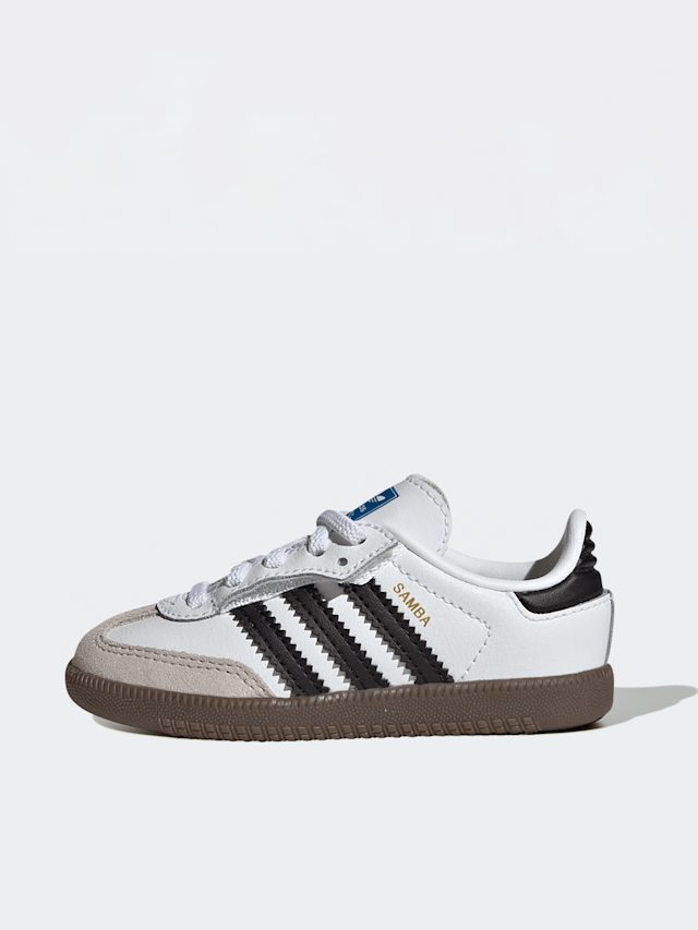 adidas Originals, Samba OG Comfort Closure Elastic Lace Toddlers, white, Image 1 of 8