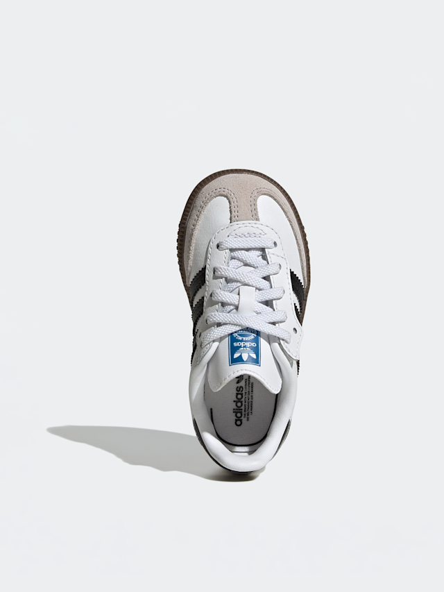 adidas Originals, Samba OG Comfort Closure Elastic Lace Toddlers, white, Image 6 of 8