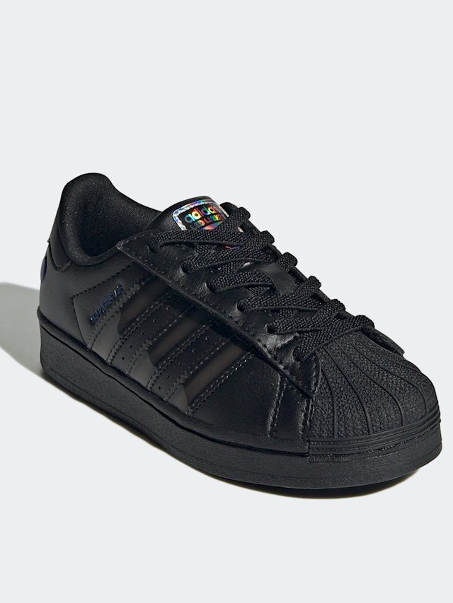 adidas Originals, Superstar LED Lights Comfort Closure Elastic Lace (PS), black, Image 3 of 9