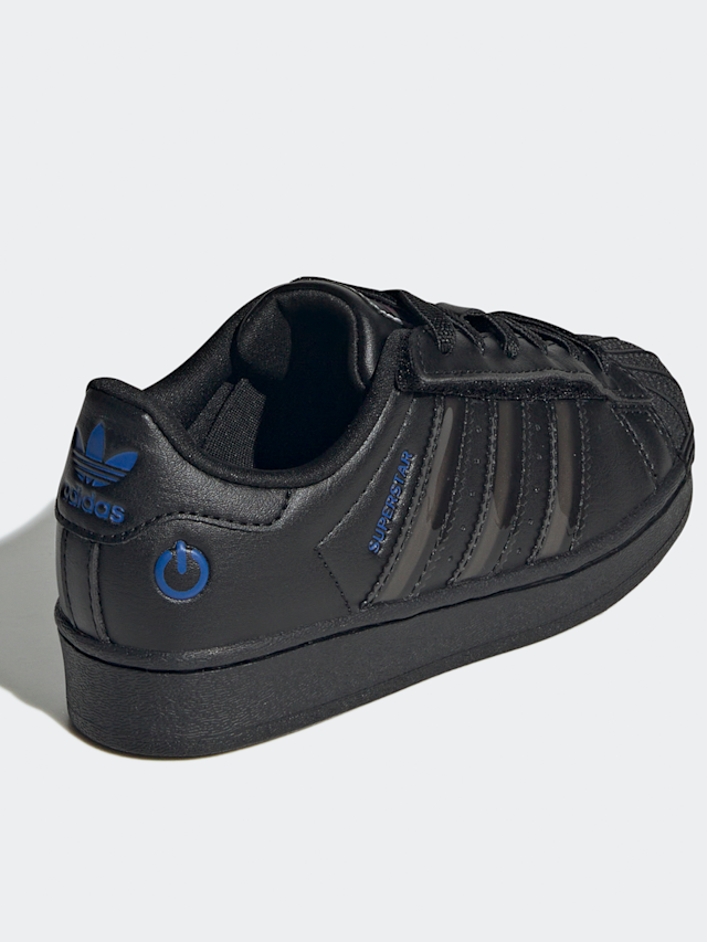 adidas Originals, Superstar LED Lights Comfort Closure Elastic Lace Children, black, Image 4 of 9